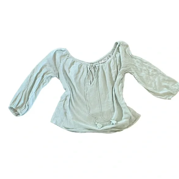 Kimchi Blue Urban Outfitters Bohemian Tassel Tie Summer Mermaidcore Coastal Top - Picture 3 of 13